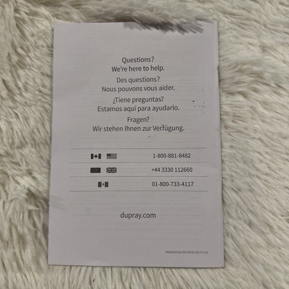 Dupray neat multi use steam cleaner instruction manual paper staple - Picture 3 of 3